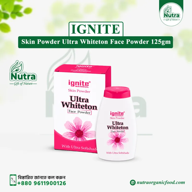 Ignite Skin Powder Ultra Whiteton Face Powder 125gm